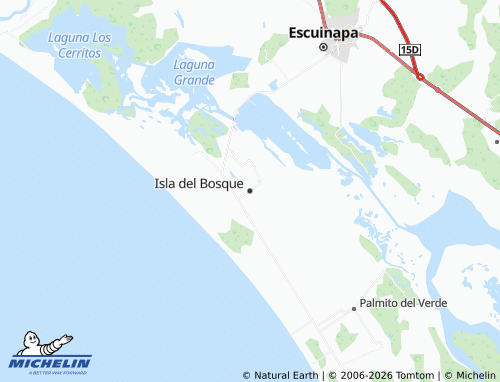 Mapa MICHELIN Isla del Bosque - ViaMichelin