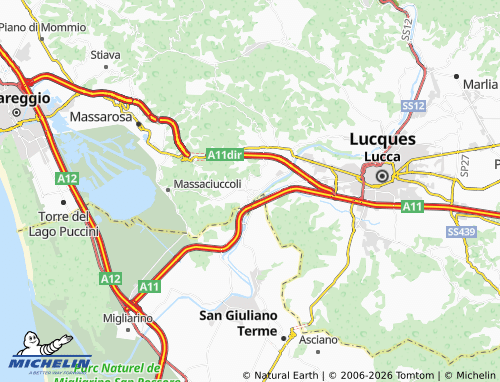 Kaart MICHELIN Nozzano - ViaMichelin