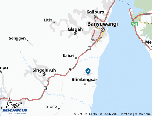 MICHELIN Kabat map - ViaMichelin