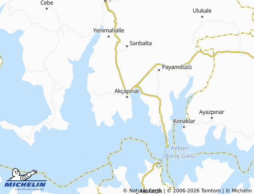 MICHELIN Akçapınar map - ViaMichelin