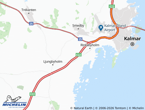 MICHELIN Rinkaby map - ViaMichelin