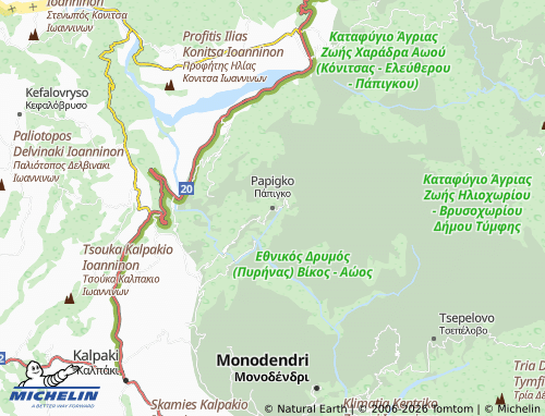 MICHELIN Papigko map - ViaMichelin