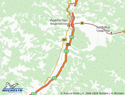 Mapa MICHELIN Lepenica - ViaMichelin