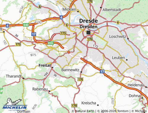 Mappa MICHELIN Coschütz/Gittersee - ViaMichelin
