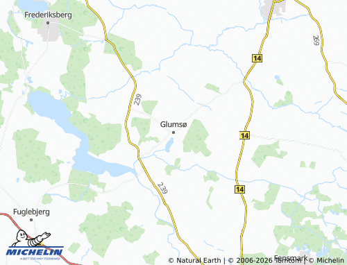 MICHELIN Glumsø map - ViaMichelin