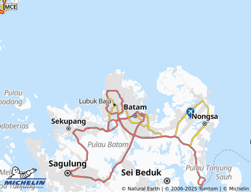 MICHELIN Bengkong Laut map - ViaMichelin