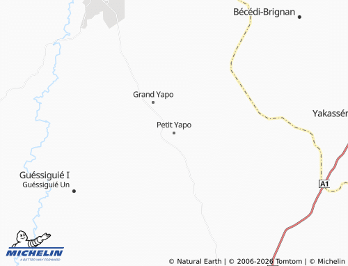MICHELIN-Landkarte Petit Yapo - ViaMichelin