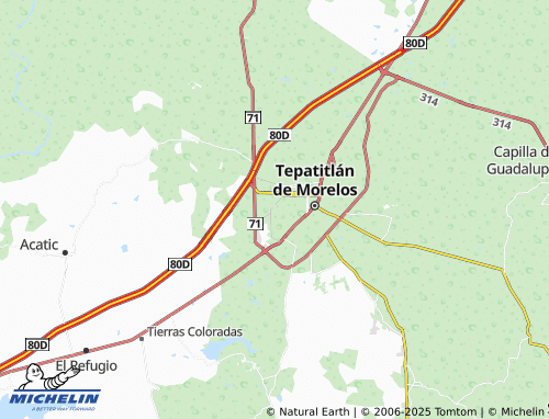 MICHELIN Vista Hermosa map - ViaMichelin