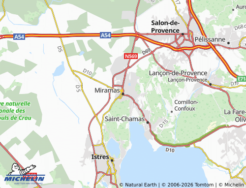 MICHELIN Miramas map - ViaMichelin