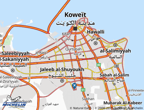 MICHELIN Al Yarmouk 4 map - ViaMichelin