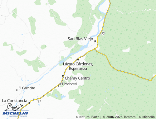 MICHELIN-Landkarte Lázaro Cárdenas, Esperanza - ViaMichelin