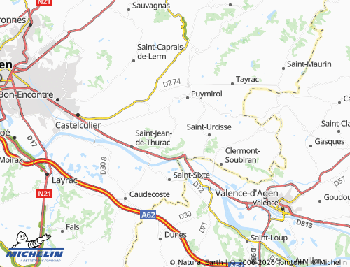 Carte MICHELIN Saint-Romain-le-Noble - ViaMichelin