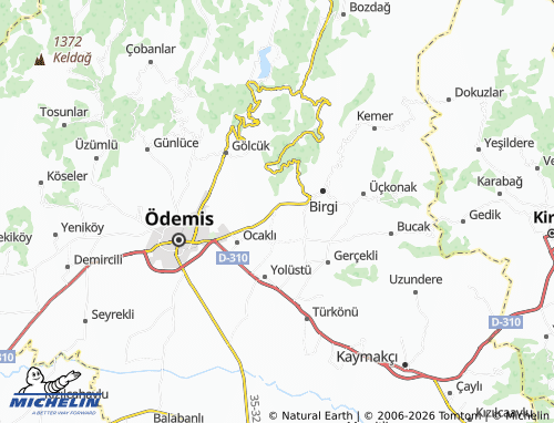MICHELIN Küçükavulcuk map - ViaMichelin