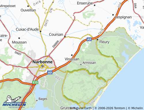 Mapa MICHELIN Vinassan - ViaMichelin