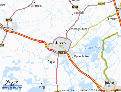 Mappa MICHELIN Sneek - ViaMichelin