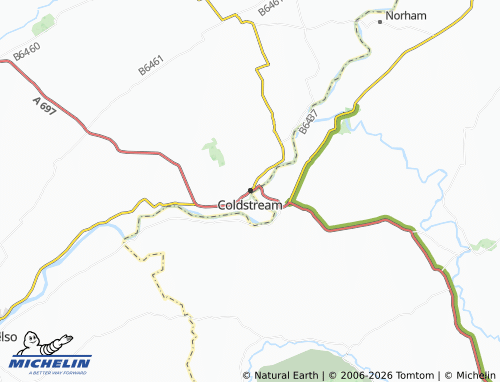 Carte MICHELIN Coldstream - ViaMichelin