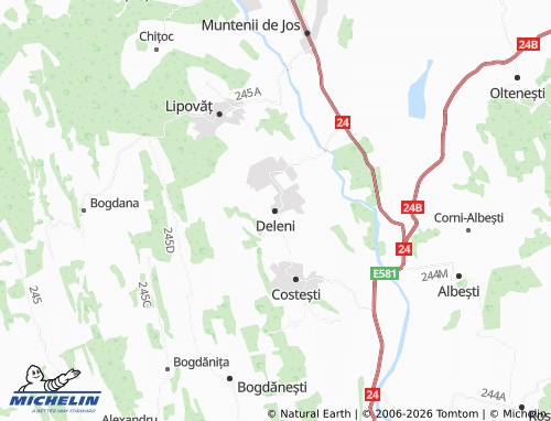 Mappa MICHELIN Deleni - ViaMichelin