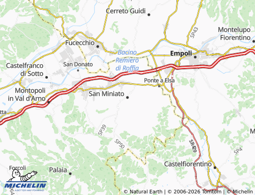 Mappa MICHELIN San Miniato - ViaMichelin