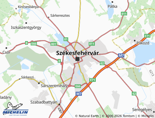 Mapa MICHELIN Székesfehérvár - ViaMichelin