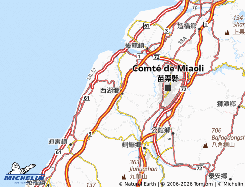 Mappa MICHELIN xi hu xiang - ViaMichelin