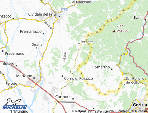 Mapa MICHELIN Craoretto - ViaMichelin