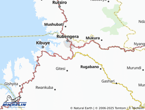 MICHELIN Nyagahanga map - ViaMichelin