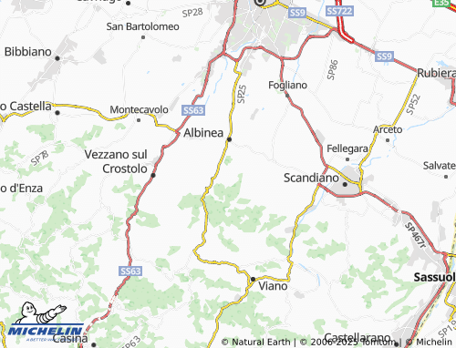 MICHELIN Castello Montericco map - ViaMichelin