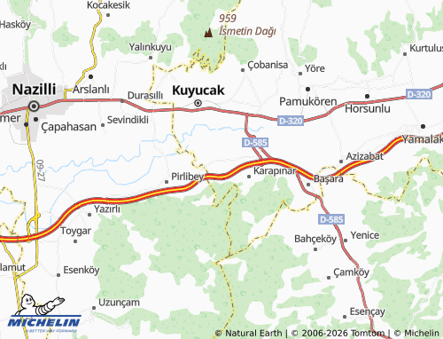MICHELIN Çamdibi map - ViaMichelin