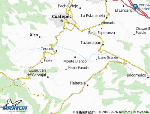 Mapa MICHELIN Monte Blanco - ViaMichelin