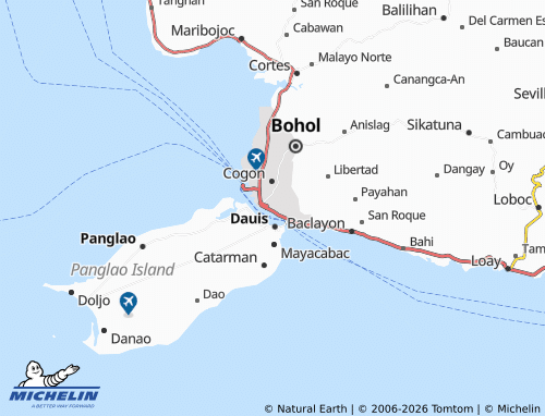 MICHELIN Poblacion 1 map - ViaMichelin