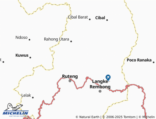 MICHELIN Golo Langkok map - ViaMichelin