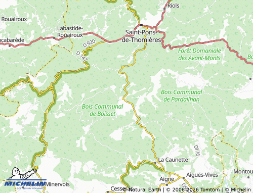 MICHELIN Rieussec map - ViaMichelin