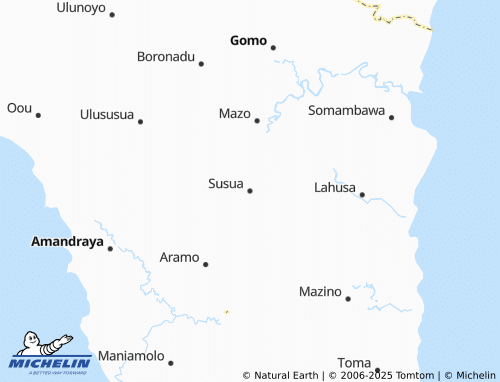 MICHELIN Susua map - ViaMichelin