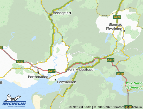 Mappa MICHELIN Llanfrothen - ViaMichelin