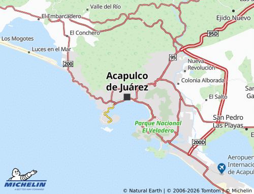 Mappa MICHELIN Acapulco de Juarez - ViaMichelin