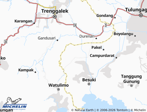 MICHELIN Bantengan map - ViaMichelin