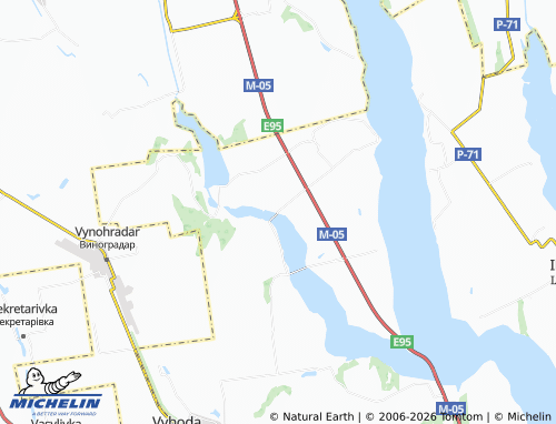 Mapa MICHELIN Khomynka - ViaMichelin