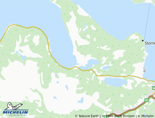 MICHELIN-Landkarte Kasfjord - ViaMichelin