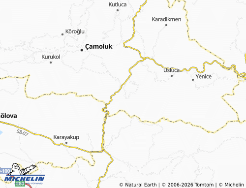 MICHELIN Kaynar map - ViaMichelin