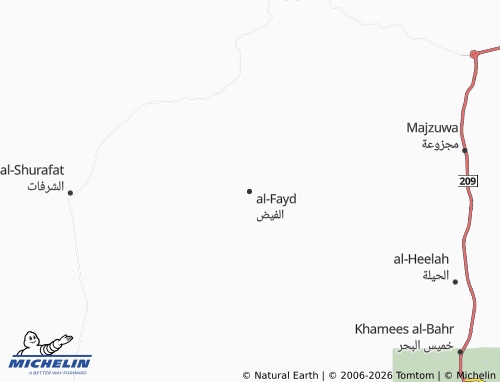 MICHELIN-Landkarte al-Fayd - ViaMichelin