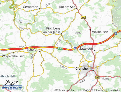 MICHELIN Herboldshausen map - ViaMichelin