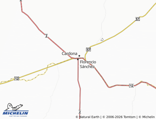 MICHELIN Florencio Sanchez map - ViaMichelin