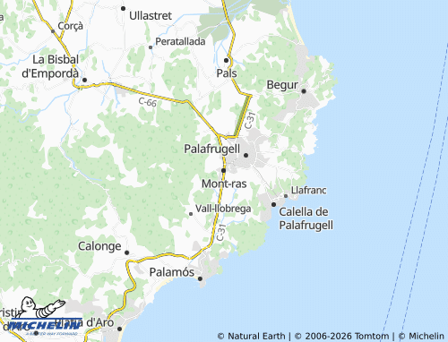 Carte MICHELIN Mont-ras - ViaMichelin