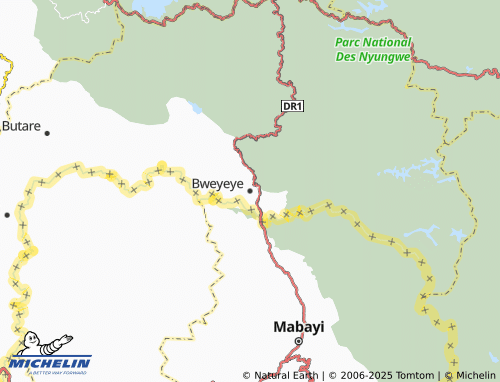 MICHELIN Bweyeye map - ViaMichelin