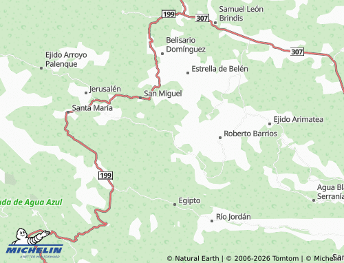 MICHELIN Ejido América map - ViaMichelin