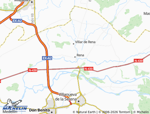 MICHELIN Rena map - ViaMichelin