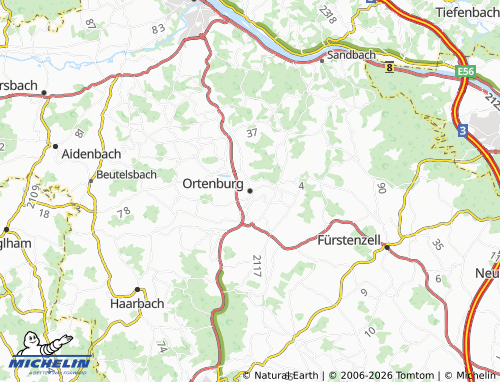 MICHELIN Ortenburg map - ViaMichelin
