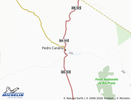 Carte MICHELIN Pedro Canário - ViaMichelin