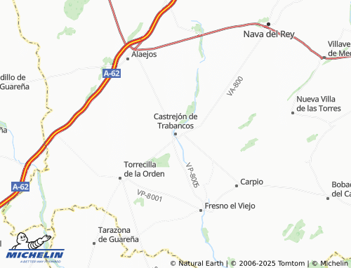 MICHELIN Castrejón de Trabancos map - ViaMichelin