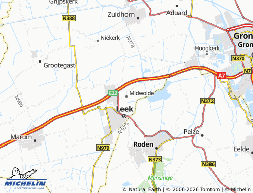 MICHELIN Midwolde map - ViaMichelin